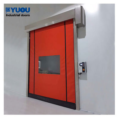 Air Tight 5*5m Quick Roll Up Doors PVC Fabric Fireproof For Pharmaceutical Factory