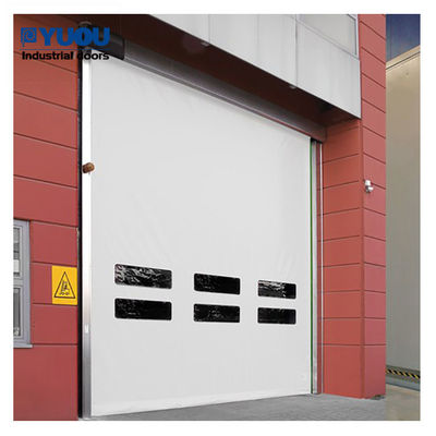 Air Tight 5*5m Quick Roll Up Doors PVC Fabric Fireproof For Pharmaceutical Factory