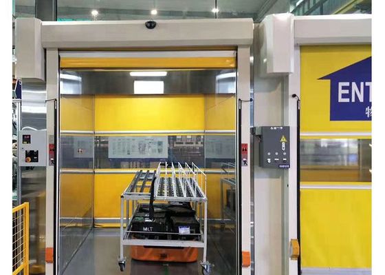 PVC Industrial High Speed Roller Shutter Door 6000mm 220V Automatic Open