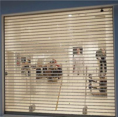 180W Polycarbonate Roller Shutter Door Transparent Automatic Clear Crystal