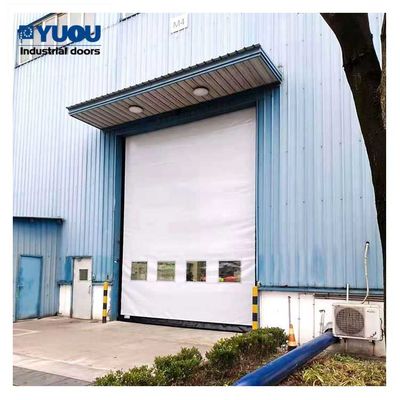 Air Tight 5*5m Quick Roll Up Doors PVC Fabric Fireproof For Pharmaceutical Factory