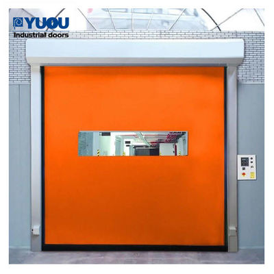 Air Tight 5*5m Quick Roll Up Doors PVC Fabric Fireproof For Pharmaceutical Factory