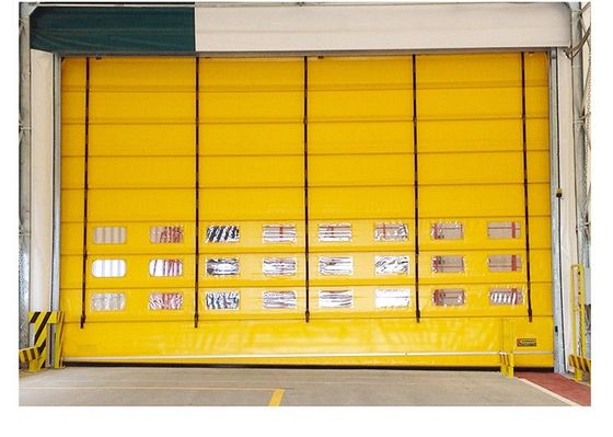 Fast Action High Speed Roller Shutter Door 7m Height PVC Stacking 24DB Soundproof