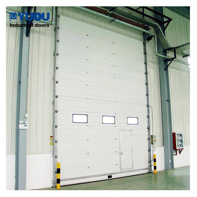 Eco Friendly Sectional Overhead Door Premium Lifting PU 75mm thickness 8m height